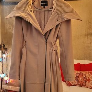 Beige Express Peacoat